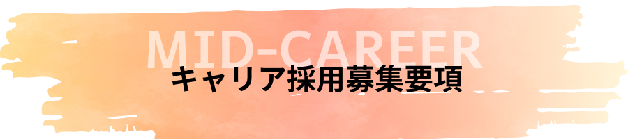 キャリア採用募集要項